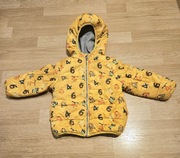 Kurtka jesienna-zimowa 86, 5.10.15, zółta, liczby, cyfry, polarem odblaski