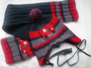 Czapka zimowa z szalikiem dziecięca kpl 