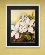 OBRAZ W RAMIE GRAFIKA " DELIKATNOŚĆ" 50x70 CM