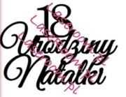 Topper na tort 18 urodziny 