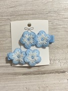 Spinki do włosów szydełkowe kwiatki handmade