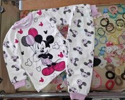 Nowa piżamka liliowa Myszka Mickey 100% bawełna r. 86/92