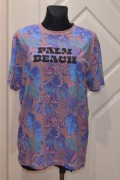 T-shirt SINSAY XL – Palm Beach & Leopard, Wzór Tropikalny