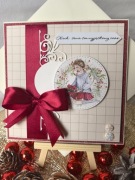 KARTKA ŚWIĄTECZNA handmade w kopercie - personalizowana, ręcznie robiona