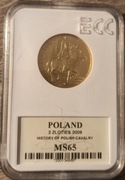 2 zł Husarz, 2009 r. - Grading !! MS 65