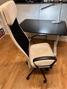 Biurko regulowane z fotelem IKEA. Gratis lampka LED.