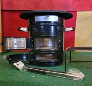 Mały piecyk ogrodowy - tarasowy "rakietowy" na drewno / węgiel