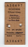 Bilet ulgowy PKP Poznań - Kościerzyna