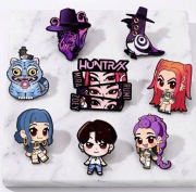 KPOP Demon Hunters Huntrix Łowczynie demonów piny przypinki 8 sztuk