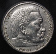 5 Marek III Rzesza Hindenburg 1936 mennica A (Berlin), KM# 94
