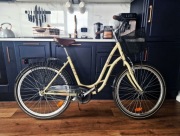 Damski rower miejski z koszykiem RETRO 18" zadbany