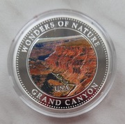 Srebrna moneta z Cook Islands - 1 dolar - Wielki Kanion USA