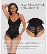 Body Shaper Modelujące Brzuch Koronkowe Body M