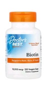 Suplement diety Doctor's Best Biotin 10000 mcg biotyna kapsułki 120 szt.