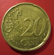 Holandia. 20 eurocentów. 1999.