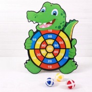 Rzutki dla dzieci – krokodyl + piłeczki (rzepy)