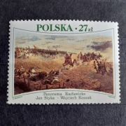 znaczek poczt. PANORAMA RACŁAWICKA Styka Kossak