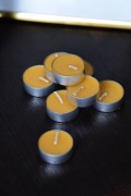 Świeczka z wosku pszczelego tealight podgrzewacz komplet 10 sztuk