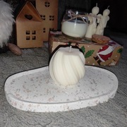 Świeczka sojowa "Fala", średnia M 165g "Vanilla Amour", Robea 