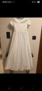 Komunijna sukienka, piękna delikatna 140-145 cm