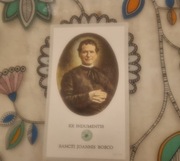 Obrazek z relikwią św.Jan Bosko jak na zdjęciu.