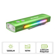 Wielofunkcyjna latarka EDC Wurkkos HD01 LED 1200 lm + RGB + Zielony Laser