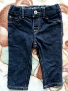 Granatowe spodnie jeansowe jeansy H&M 68 jeansy jak nowe