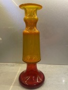 Czerwono-żółty szklany świecznik antico Lux, Horbowy