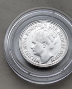 Holandia 10 Centów 1936 r Wilhelmina srebro 