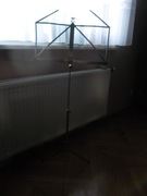 STARY SKŁADANY STOJAK POD NUTY REGULOWANY