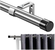 Karnisz Drążek Do Zasłon Srebrny Stal NIerdzewna 250-365mm