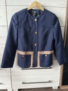 Marynarka damska granatowa złote guziki 36