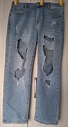Nowe jeansy duże dziury r. 29 L 