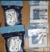 Gniazdka podwójne Simon 10 + ramki 4 kpl.