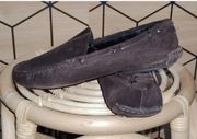 Buty mokasyny Reserved całe miękka skóra naturalna zamsz 40