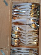 SECESJA sztućce posrebrzane 