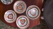 4 talerze ceramiczne Art deco niemieckie BAUHAUS? (636)