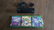 Xbox Kinect + 3 gry Just Dance , Rabbids Invasion