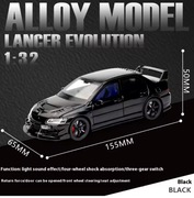 Mitsubishi Lancer Evolution 1:32 JDM model metalowy dźwięk i światło RC