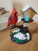 Świąteczna pozytywka ruchomy ptaszek kardynałek   PROMOCJA