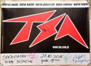 Plakat TSA koncert 2011 + autografy wszystkich muzyków (klasyczny skład)