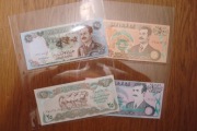 Irak zestaw banknotów 4 sztuki stan 1