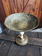 Stara francuska patera owocarka z mosiądzu 