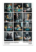 Kalendarz 2026 Zwierzęta w kąpieli 15x21 cm