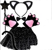 Kot Przebranie Jesien HALLOWEEN