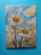 Obrazek na płótnie pt. "Niebiańskie rumianki " 
