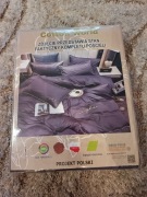 Komplet pościeli o wymiarach 160x200 + 2x 70x80 Mikrofibra z haftem fiolet