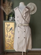 Premium Aryton sukienka damska beżowa szampańska premium XL luksusowa