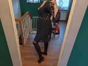 Sukienka koronkowa granatowa