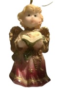 Figurki Aniołków Figurka Aniołek z książką do zawieszenia na choinkę 6cm